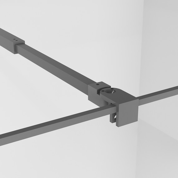 Душевая перегородка Niagara Nova 120 см NG-680-12BLACK, чёрный матовый/узор - фото 6