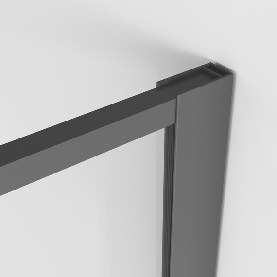 Душевая перегородка Niagara Nova 90 см NG-680-90BLACK, чёрный матовый/узор - фото 9