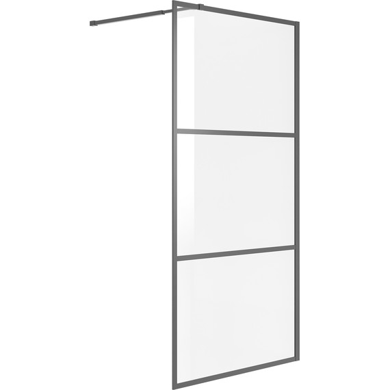 Душевая перегородка Niagara Nova 100 см NG-688-10BLACK, чёрный матовый/прозрачное - фото 2