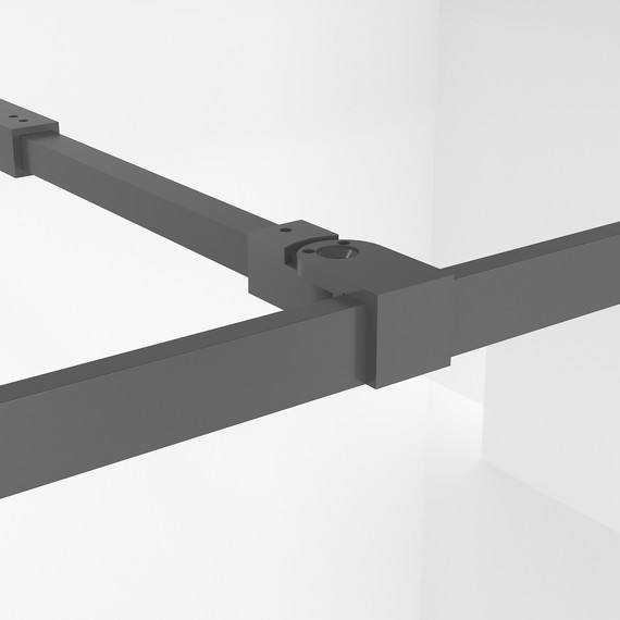 Душевая перегородка Niagara Nova 100 см NG-688-10BLACK, чёрный матовый/прозрачное - фото 6