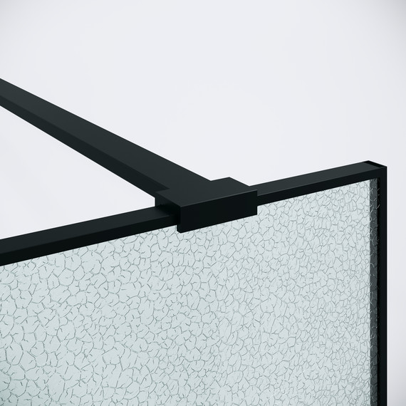 Душевая перегородка Niagara Nova 90 см NG-781-90BLACK, чёрный матовый/матовое - фото 9