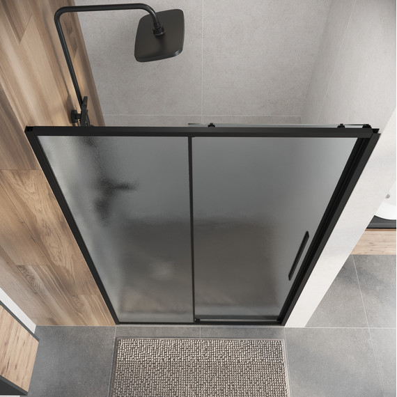 Душевая дверь Niagara Nova 110 см NG-84-L11CHB, чёрный матовый/шиншилла - фото 6