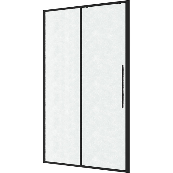 Душевая дверь Niagara Nova 130 см NG-84-L13CHB, чёрный матовый/шиншилла - фото 2