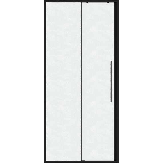 Душевая дверь Niagara Nova 100 см NG-84-L10CHB, чёрный матовый/шиншилла - фото 3