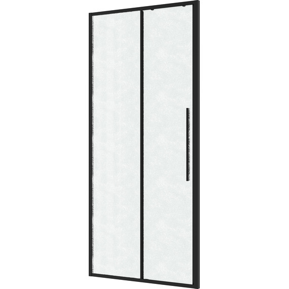 Душевая дверь Niagara Nova 100 см NG-84-L10CHB, чёрный матовый/шиншилла - фото 2