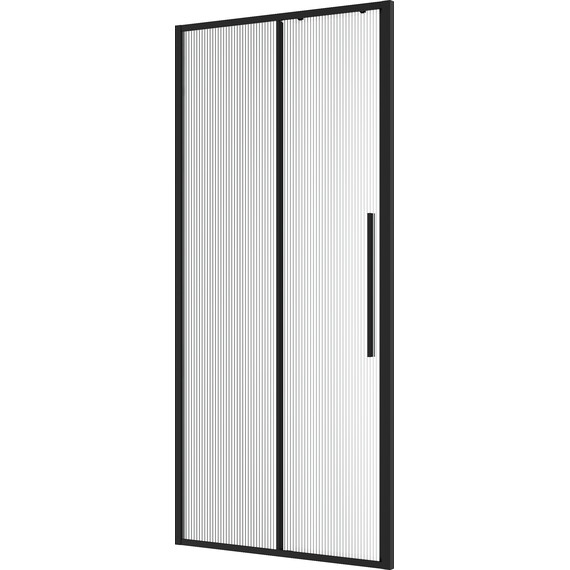 Душевая дверь Niagara Nova 90 см NG-84-L9FHB, чёрный матовый/матовое/рифленое - фото 2