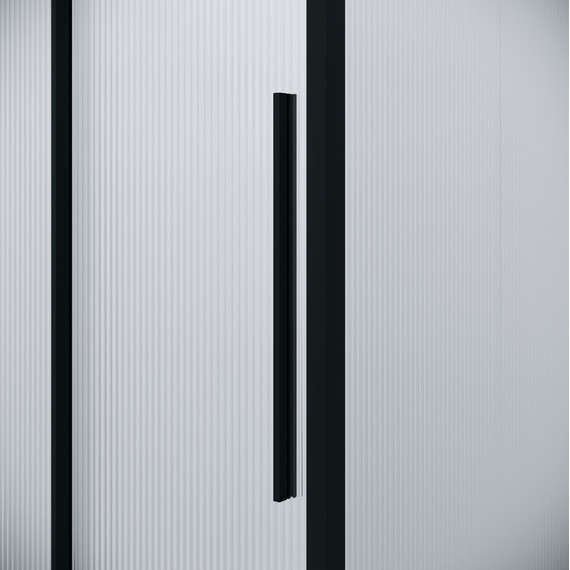 Душевая дверь Niagara Nova 100 см NG-84-L10FHB, чёрный матовый/матовое/рифленое - фото 11