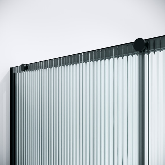 Душевая дверь Niagara Nova 120 см NG-84-L12FHB, чёрный матовый/матовое/рифленое - фото 8