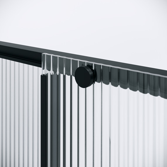 Душевая дверь Niagara Nova 90 см NG-84-L9FHB, чёрный матовый/матовое/рифленое - фото 8