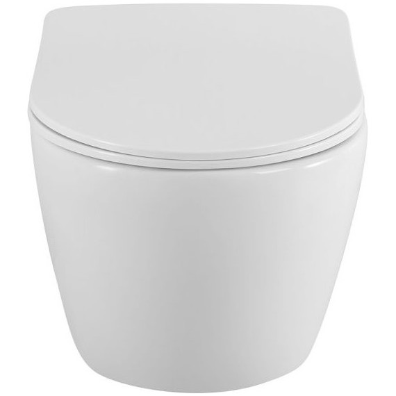 Унитаз подвесной безободковый BelBagno Uno 2.0 BB7306CHR/SC с тонкой крышкой микролифт, Цвет производителя: белый - фото, картинка 2 Унитаз подвесной безободковый BelBagno Uno 2.0 BB7306CHR/SC с тонкой крышкой микролифт, Цвет производителя: белый - фото 2