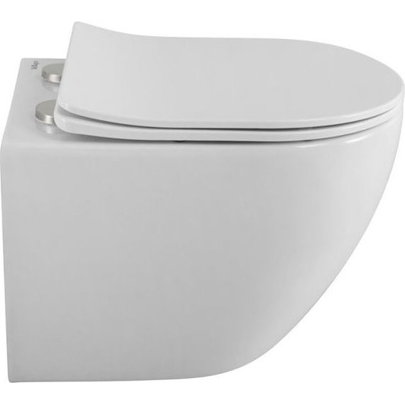 Унитаз подвесной безободковый BelBagno Uno 2.0 BB7306CHR/SC с тонкой крышкой микролифт, Цвет производителя: белый - фото, картинка 6 Унитаз подвесной безободковый BelBagno Uno 2.0 BB7306CHR/SC с тонкой крышкой микролифт, Цвет производителя: белый - фото 6