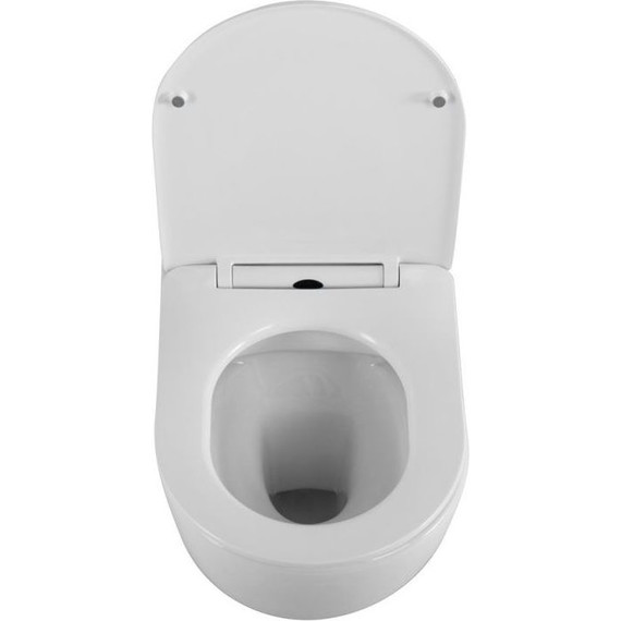 Унитаз подвесной безободковый BelBagno Uno 2.0 BB7306CHR/SC с тонкой крышкой микролифт, Цвет производителя: белый - фото, картинка 7 Унитаз подвесной безободковый BelBagno Uno 2.0 BB7306CHR/SC с тонкой крышкой микролифт, Цвет производителя: белый - фото 7