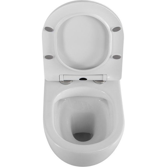 Унитаз подвесной безободковый BelBagno Uno 2.0 BB7306CHR/SC с тонкой крышкой микролифт, Цвет производителя: белый - фото, картинка 9 Унитаз подвесной безободковый BelBagno Uno 2.0 BB7306CHR/SC с тонкой крышкой микролифт, Цвет производителя: белый - фото 9