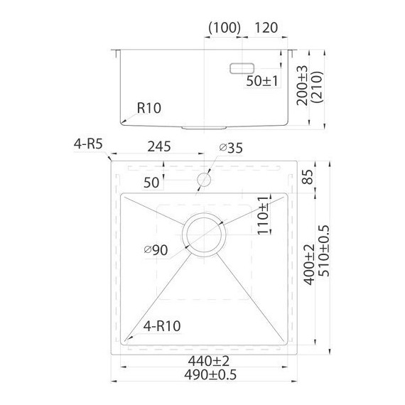 Кухонная мойка Iddis Haze HAZ49GMi77, графит матовый - фото, картинка 16 Кухонная мойка Iddis Haze HAZ49GMi77, графит матовый - фото 16
