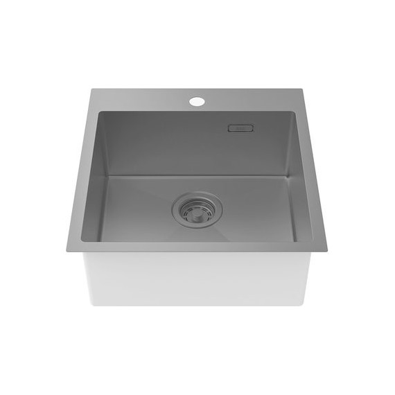 Кухонная мойка Iddis Haze HAZ49GMi77, графит матовый - фото, картинка 2 Кухонная мойка Iddis Haze HAZ49GMi77, графит матовый - фото 2