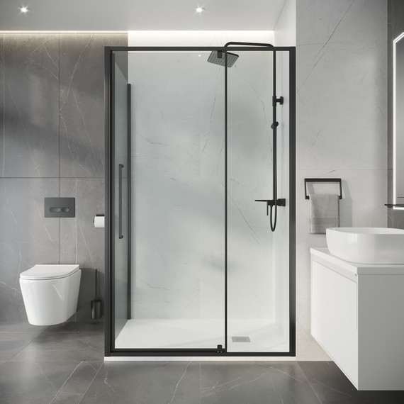 Душевое ограждение Niagara Nova 120x80 см NG-35-12AGR-A80GR-34, графит матовый/прозрачное - фото 5