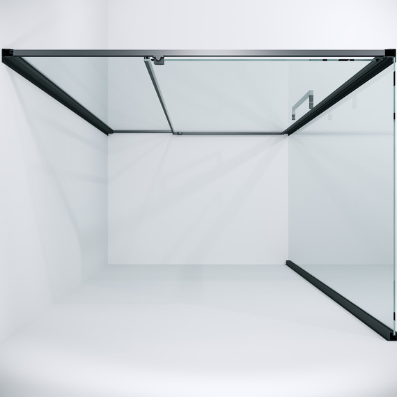 Душевое ограждение Niagara Nova 110x80 см NG-35-11AGR-A80GR-34, графит матовый/прозрачное - фото 3