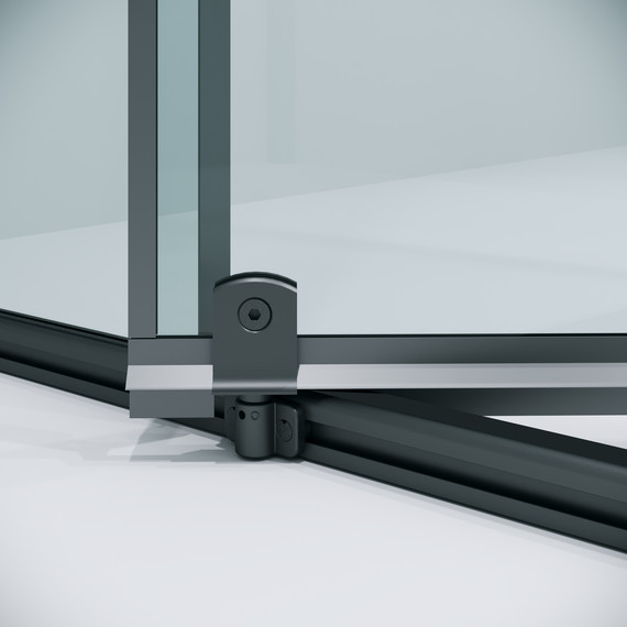 Душевое ограждение Niagara Nova 80x100 см NG-35-8AGR-A100GR-34, графит матовый/прозрачное - фото 8