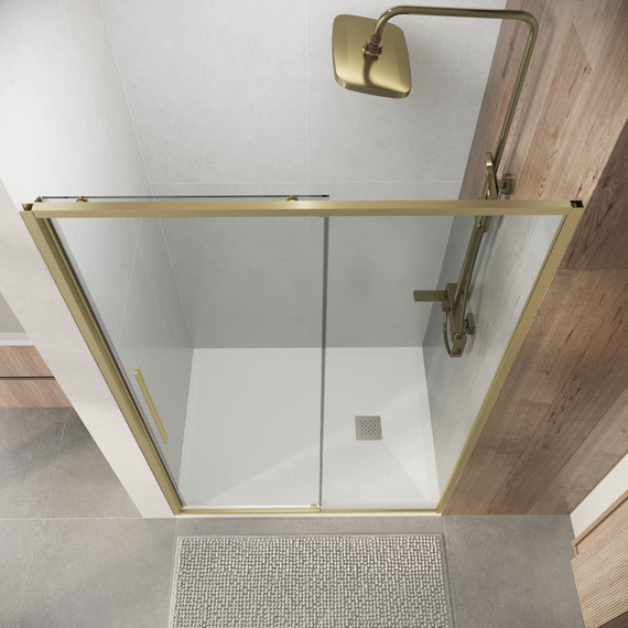 Душевая дверь Niagara Nova 120 см NG-44-12ASG, золото брашированное/прозрачное - фото 6