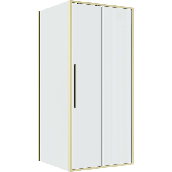 Душевое ограждение Niagara Nova 90x80 см NG-44-9ASG-A80SG-34, золото брашированное/прозрачное - фото 2