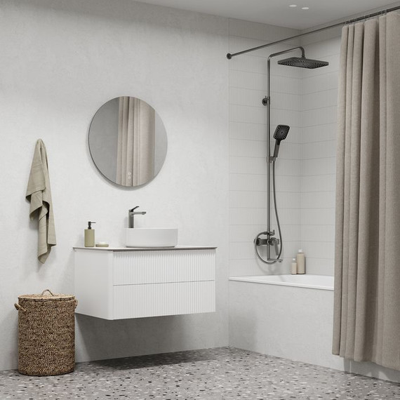 Душевая стойка Iddis Parker PARGM3Fi06, графит матовый - фото 3