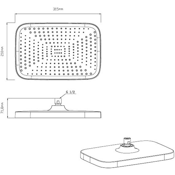 Душевая система для ванны с термостатом Vincea VSFW-432T1GM, вороненая сталь - фото 13