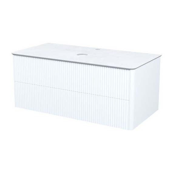 Тумба подвесная со столешницей Iddis Aiger 100 см AIG10W0i95K, белый - фото 2