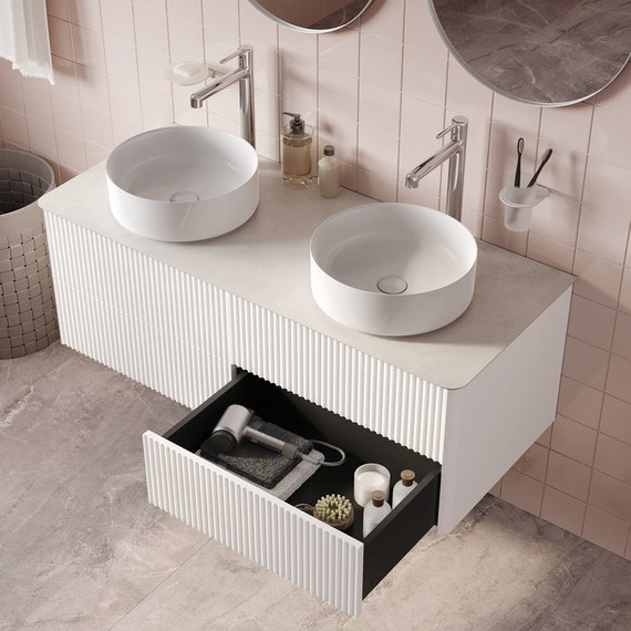 Тумба подвесная со столешницей Iddis Aiger 120 см AIG12W0i95K, белый - фото 7