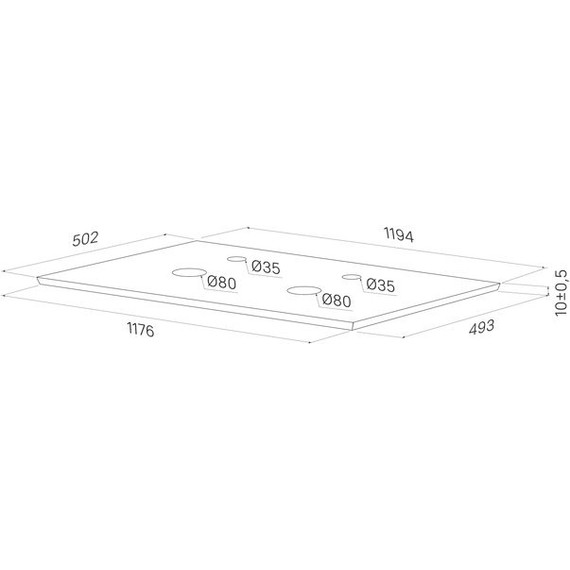 Тумба подвесная со столешницей Iddis Aiger 120 см AIG12W0i95K, белый - фото 9