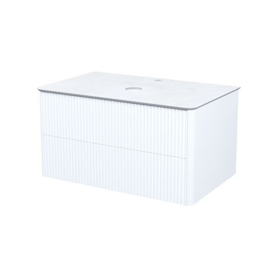 Тумба подвесная со столешницей Iddis Aiger 80 см AIG80W0i95K, белый - фото 2