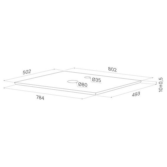 Тумба подвесная со столешницей Iddis Aiger 80 см AIG80W0i95K, белый - фото 11