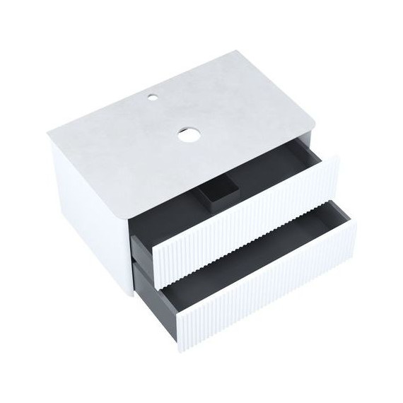 Тумба подвесная со столешницей Iddis Aiger 80 см AIG80W0i95K, белый - фото 4