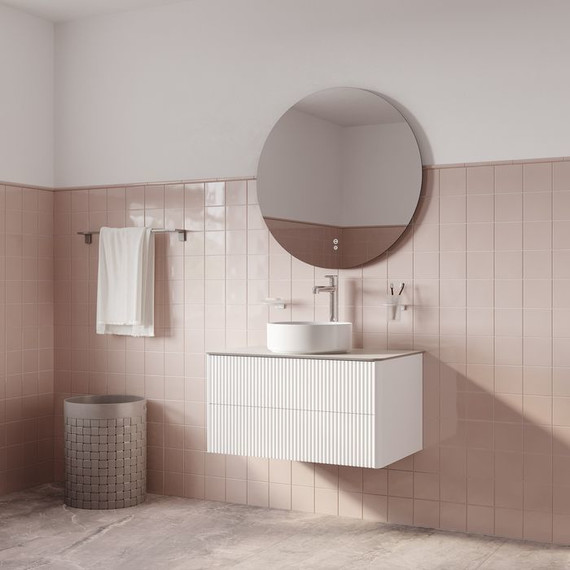 Тумба подвесная со столешницей Iddis Aiger 80 см AIG80W0i95K, белый - фото 7