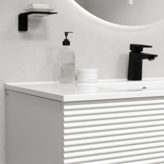 Тумба подвесная с раковиной Iddis Bild 100 см BIL10W0i95K, белый - фото 6