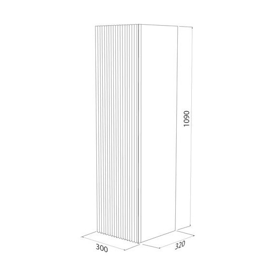 Пенал подвесной Iddis Bild 30 см BIL30W0i97, белый - фото 6