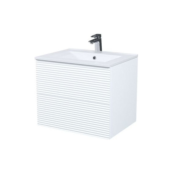 Тумба подвесная с раковиной Iddis Bild 60 см BIL60W0i95K, белый - фото 2