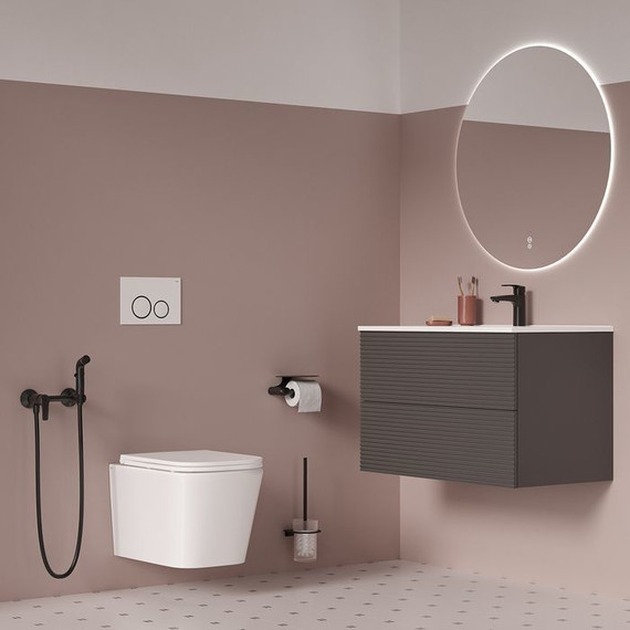 Унитаз подвесной безободковый Iddis Bild BILRNSEi25 с тонкой крышкой микролифт - фото 3