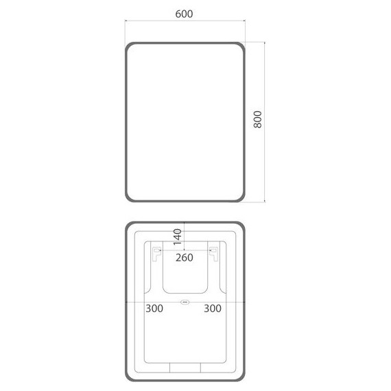 Зеркало Iddis Cloud 60х80 см CLX6000i98 - фото 9