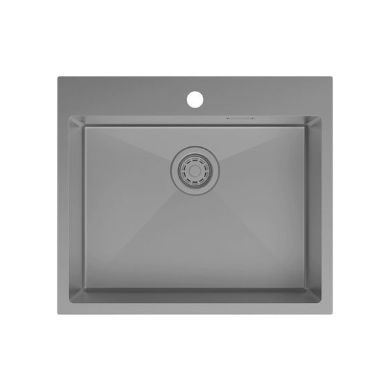 Кухонная мойка Iddis Haze HAZ59GMi77, графит матовый - фото 