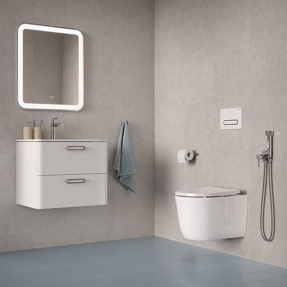 Унитаз подвесной безободковый Iddis Slide SLIRDSEi25 с крышкой микролифт (система смыва Торнадо) - фото 4