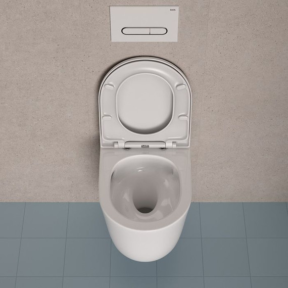 Унитаз подвесной безободковый Iddis Slide SLIRDSEi25 с крышкой микролифт (система смыва Торнадо) - фото 5