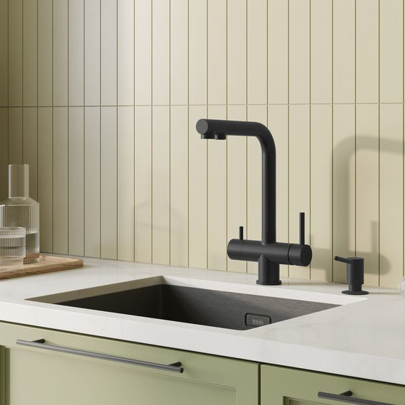 Смеситель для кухни Iddis Umbra UMBBLPFi05, чёрный матовый, Цвет производителя: чёрный матовый - фото 2