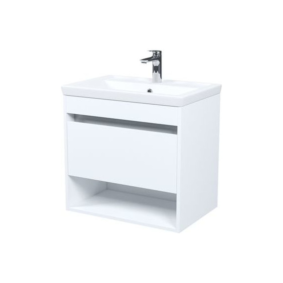 Тумба подвесная с раковиной Iddis Zodiac X 60 см ZDX60WNi95K, белый - фото 2