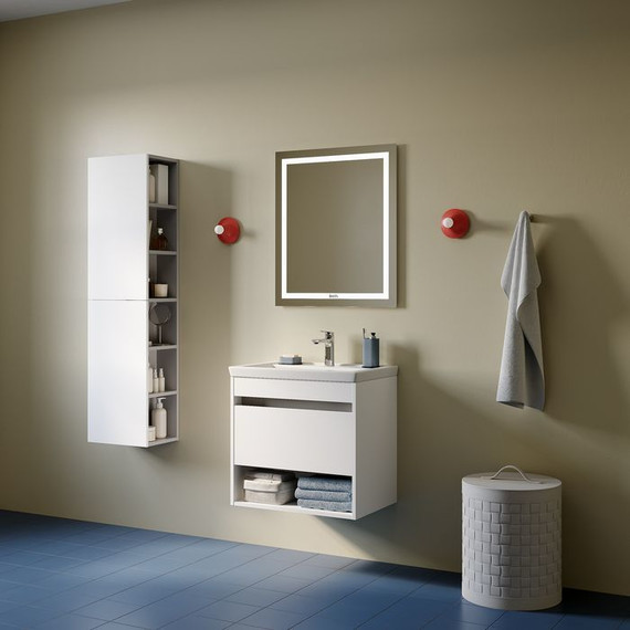 Тумба подвесная с раковиной Iddis Zodiac X 60 см ZDX60WNi95K, белый - фото 5