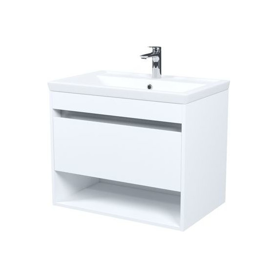 Тумба подвесная с раковиной Iddis Zodiac X 70 см ZDX70WNi95K, белый - фото 2