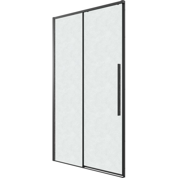 Душевая дверь Grossman Galaxy 110 см 100.K33.01.110.21.02, чёрный матовый/шиншилла - фото 2