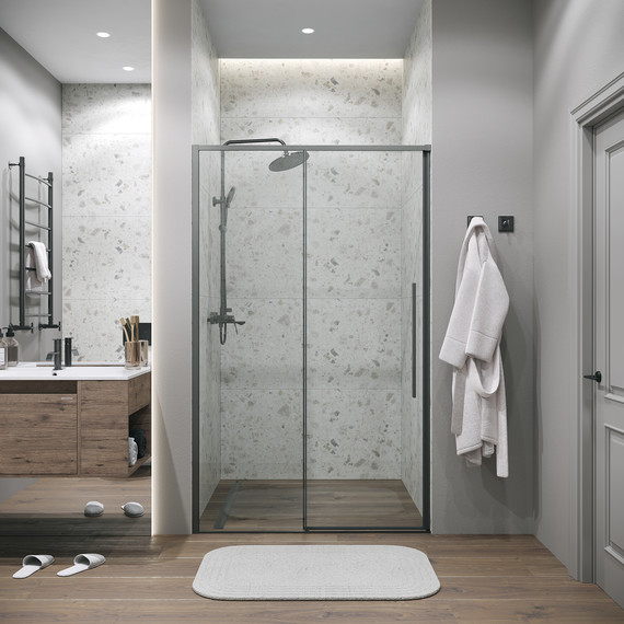 Душевая дверь Grossman Galaxy 120 см 100.K33.01.120.42.00, графит сатин/прозрачное - фото, картинка 5 Душевая дверь Grossman Galaxy 120 см 100.K33.01.120.42.00, графит сатин/прозрачное - фото 5