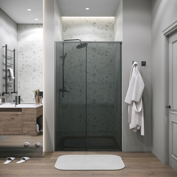 Душевая дверь Grossman Galaxy 110 см 100.K33.01.110.42.10, графит сатин/тонированное - фото 5