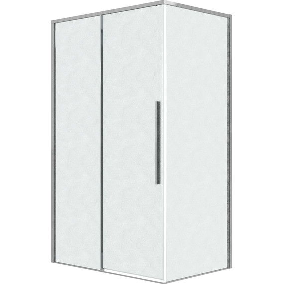 Душевое ограждение Grossman Galaxy 100x90 см 120.K33.01.1090.10.02, хром/шиншилла - фото 2