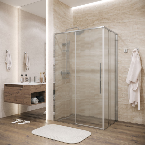 Душевое ограждение Grossman Galaxy 140x90 см 120.K33.01.1490.10.02, хром/шиншилла - фото 